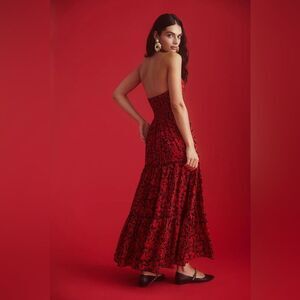 Anthropologie Payal Jain Tiered Shoulder-Tie Dress